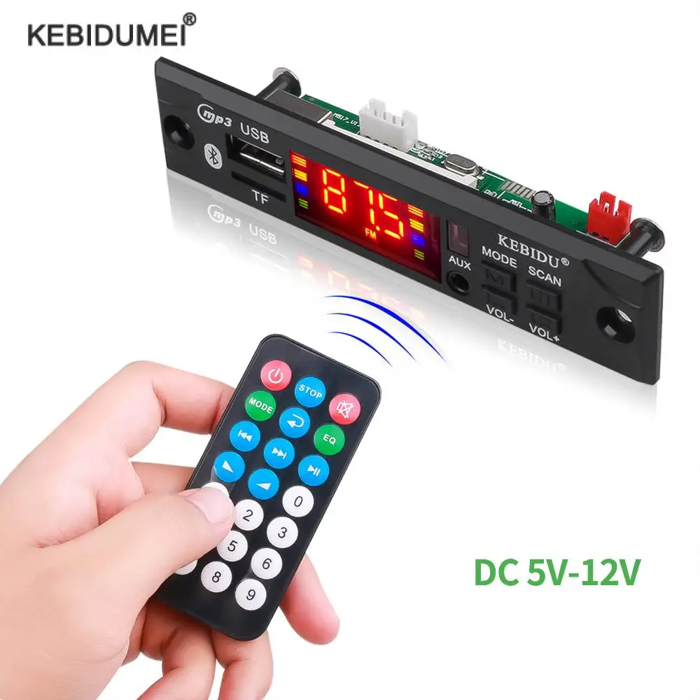 Dc 5V 12V Lettore Mp3 Car Audio Usb Tf Fm Modulo Radio Wireless Bluetooth Mp3 Wma Decoder Board Per Accessori Mp3 Per Auto