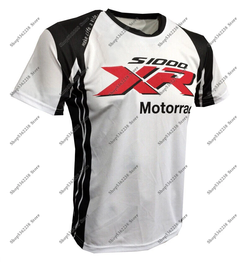 For Bmw Motorrad S1000 Xr T-Shirt Motorsport Moto Adventure Motos Travel Riding Quick Dry Summer Uomo Traspirante Bianco