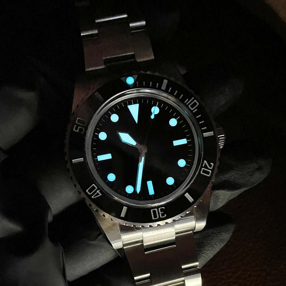 Ironwatch 2023 Orologio Subacqueo Automatico Da 40Mm 5517 Milsub Bgw9 Cristallo Zaffiro Luminoso 200M Resistente All'Acqua Swim Black Water Ghost