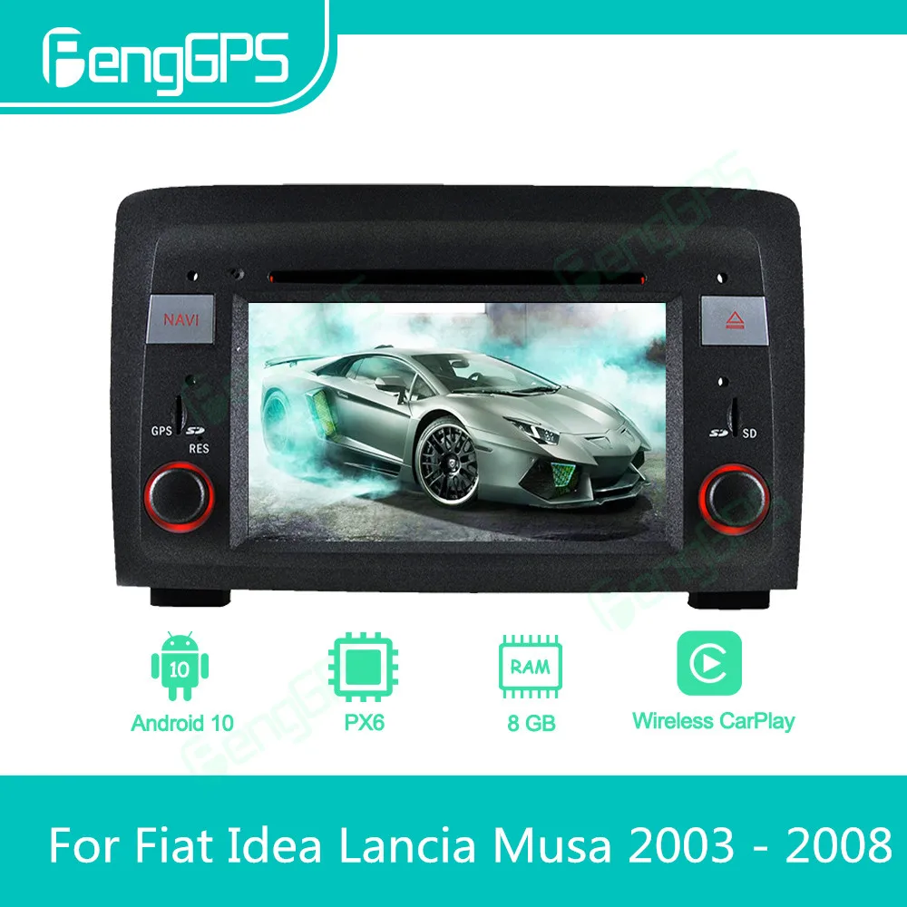 Lettore Multimediale Per Auto Autoradio Android Per Fiat Idea Lancia Musa 2003 - 2008 Autoradio Stereo Gps Navi Schermo Unità Principale Dvd