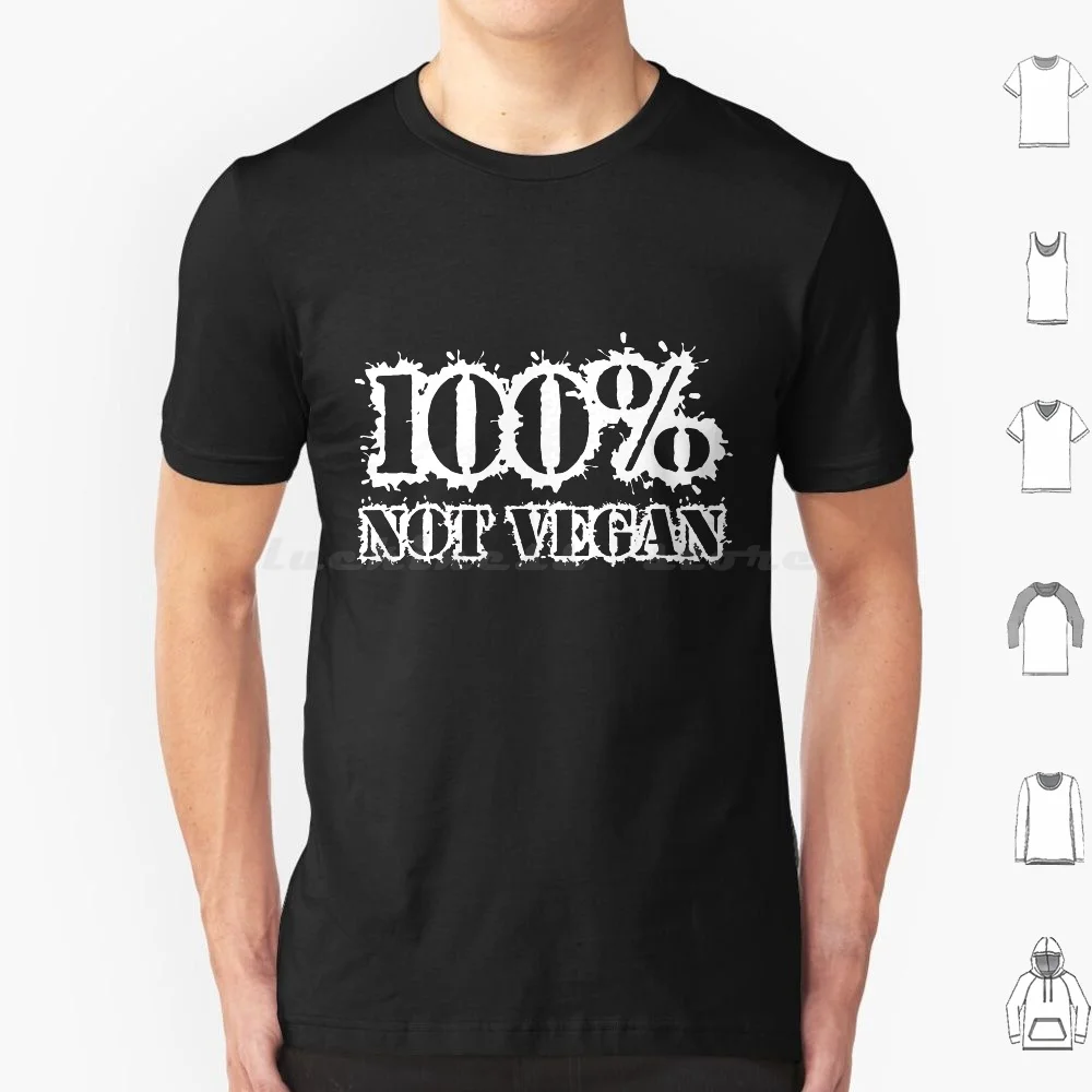 100% Non Vegan Zero Carb-Maglietta Vegana Zero Percento Cotone Uomo Donna Stampa Fai Da Te 0 Anti Vegan Anti Carl Ruiz 0 Celebrity Chef