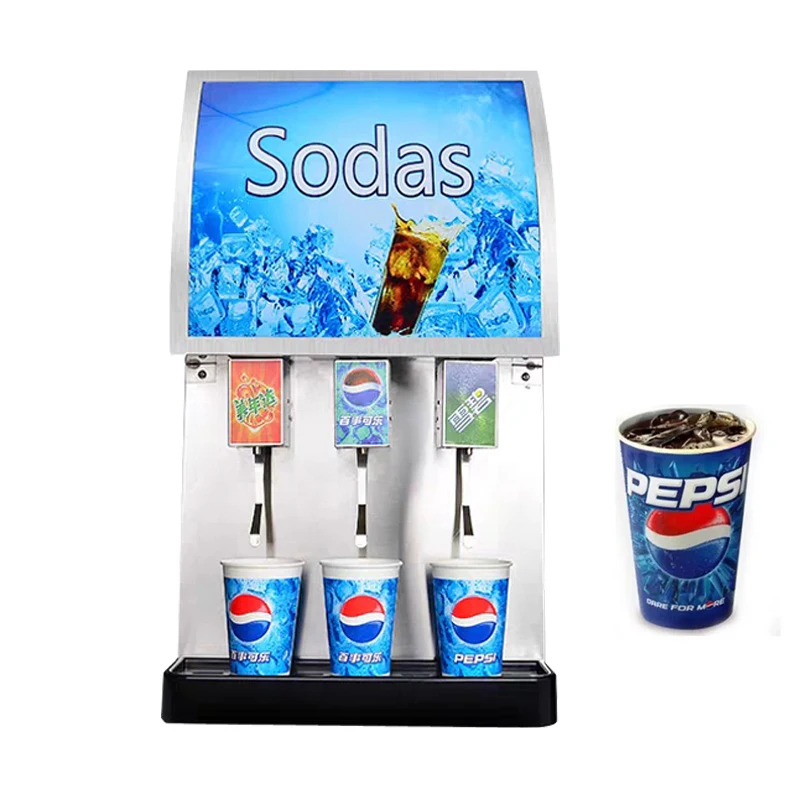 Distributore Di Cola A 3 Gusti Distributore Automatico Di Coca Cola Commerciale Distributore Automatico Di Bevande Fredde Separatore Di Tazze Per Beva