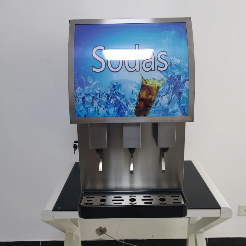 Coca Cola Dispenser Drink Machine 3 Bottiglie Bevanda Gassata Tazza Splitter Automatico Commerciale Congelamento Soda Drink Distributore Automatico