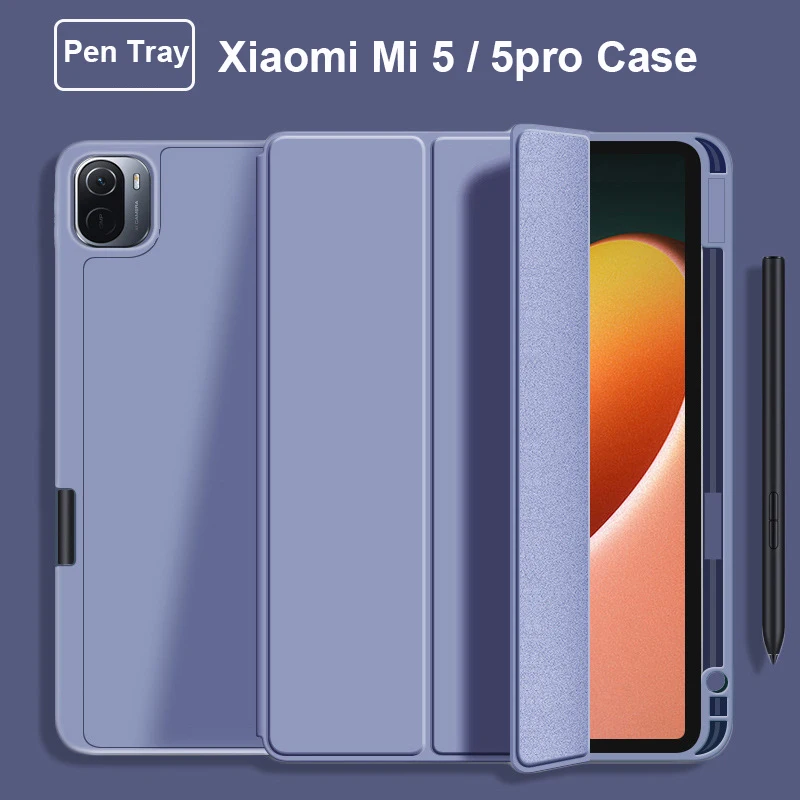 Per Xiaomi Pad 5 / 5Por Custodia Da Tavolo Con Portamatite Per Mi Pad 5 Table Android Funda Per Mi Pad5 Auto Wake Up Sleep Ipad Cover