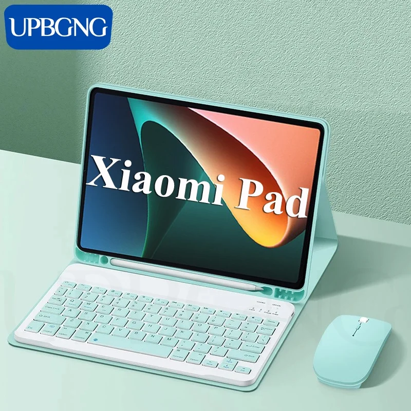 Custodia Con Tastiera Bluetooth Mouse Per Xiaomi Pad 5 Mi Pad 5 Pro