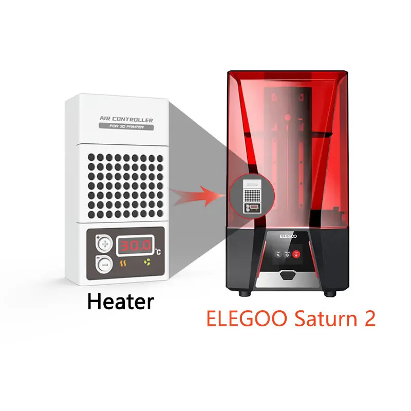 Mini Riscaldatore Per Stampante 3D Elegoo Saturn 2, Regolatore Di Temperatura Della Stampante 3D In Resina