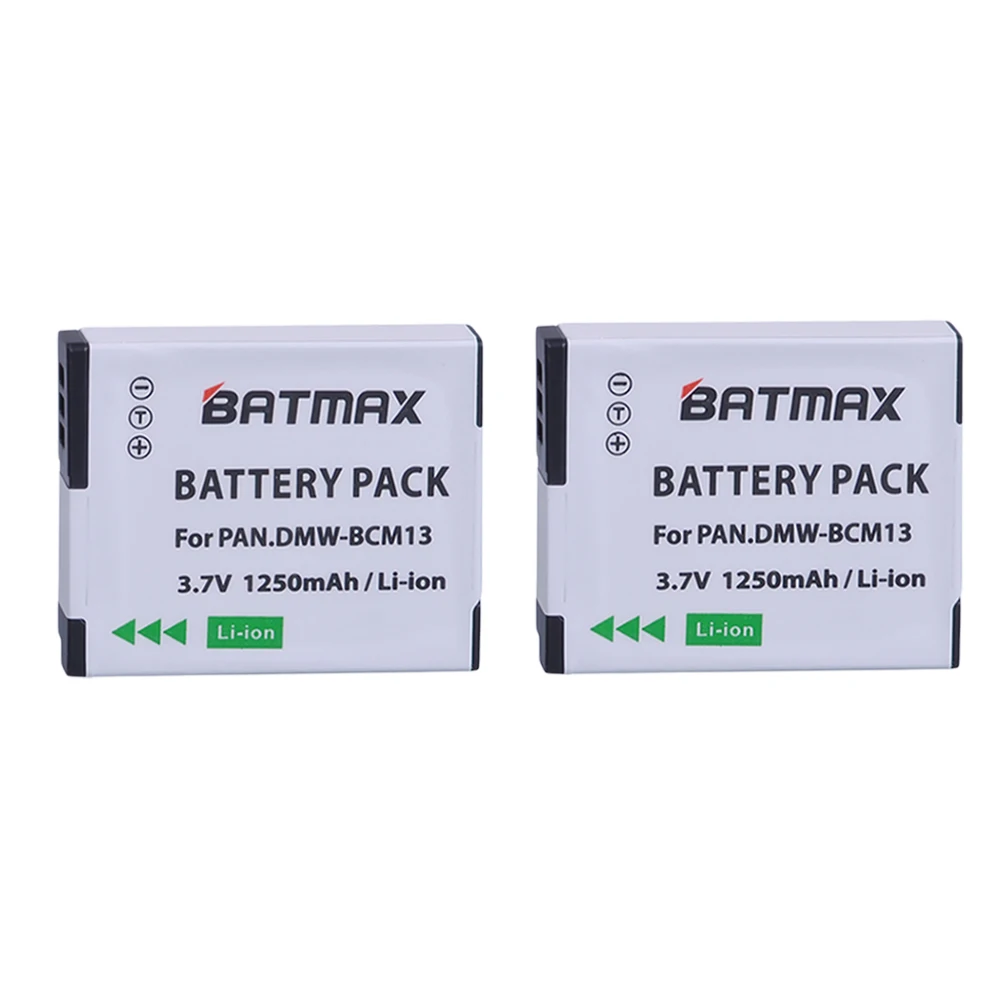 2 Pz Dmw-Bcm13E Batteria Bcm13E Bcm13 Bcm13Pp Batteria Di Ricambio Per Panasonic Lumix Zs40 / Tz60, Zs45 / Tz57, Zs50 / Tz70, Zs27
