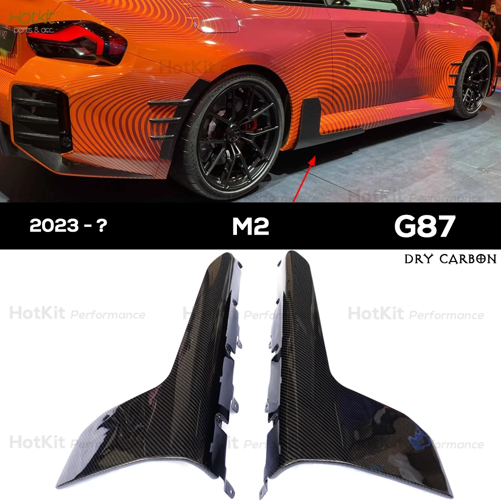 Autoclave Preimpregnato Dry Carbon Fiber G87 M2 Gonna Laterale Grembiule Sills 1 Paio M. Performance Style Per Bmw 2023 - ? Coupé M2 A 2 Porte