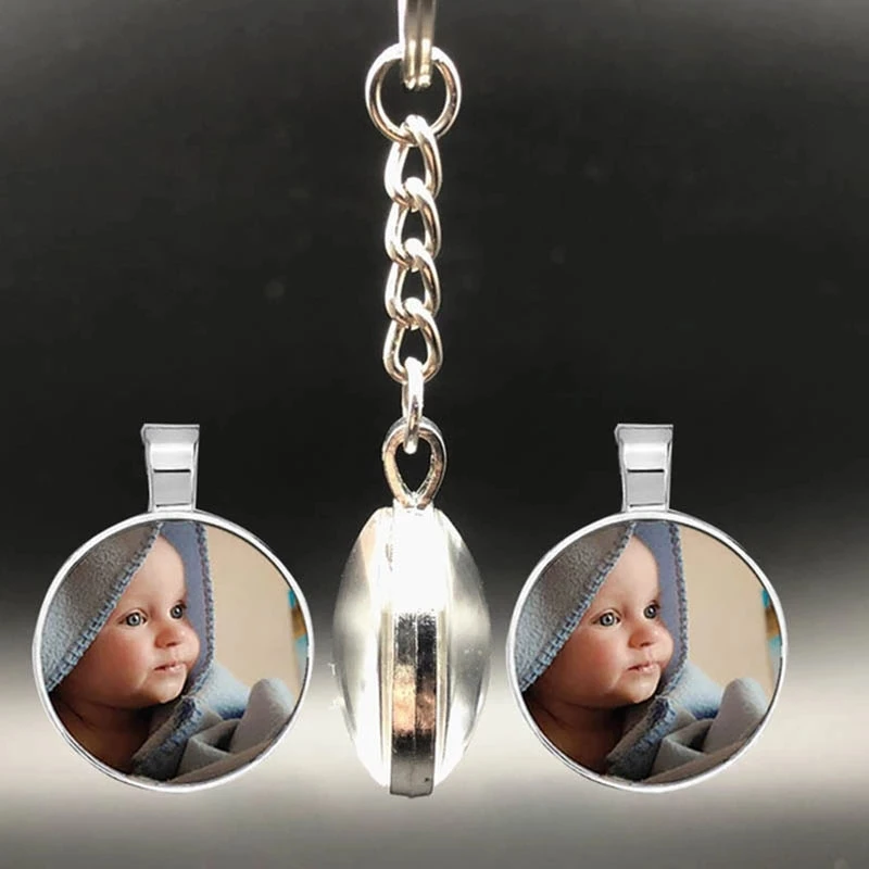 Colgante Personalizado De Doble Cara Para Bebes Con Llavero De Vidrio De Cula Pula Personalizado