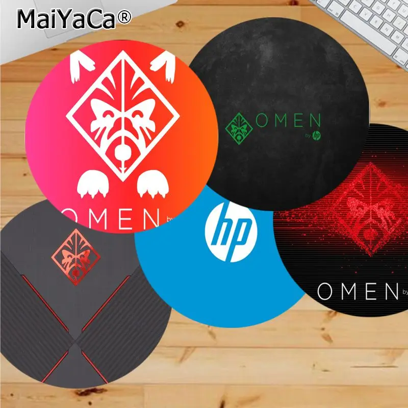 Vintage Cool Hp Omen Laptop Computer Round Desk Pad Mousepad Gaming Mousepad Tappeto Per Pc Laptop Notebook