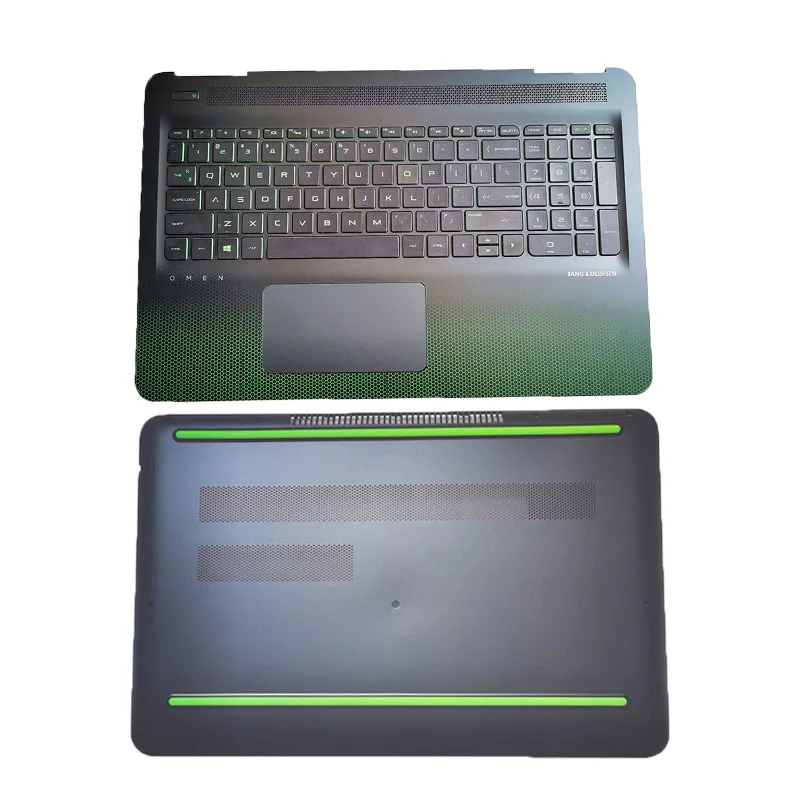 New For Hp Omen 15-Ax 15-Dp Tpn-Q173 G35 Laptop Palmrest Upper Cover With Backlit Keyboard Touchpad Bottom Case Cover 905118-001