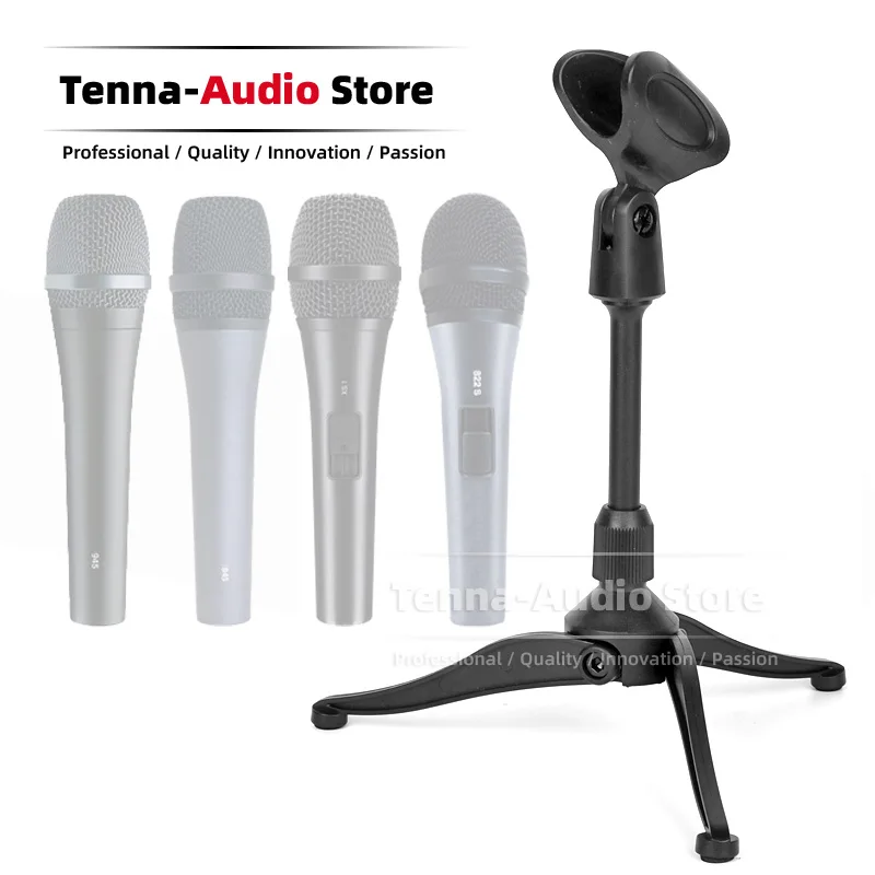 Supporto Per Microfono Da Tavolo Per Treppiede Per Sennheiser E945 E935 E845 E835 E825 E 945 935 845 835 825 965 E845S E835S Supporto Per Clip Per Mic