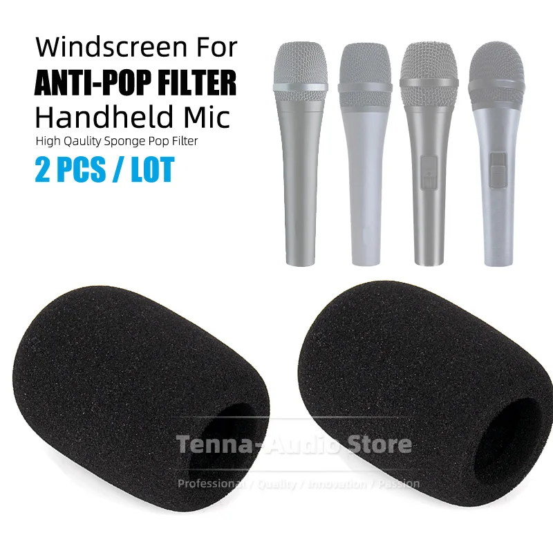 Per Sennheiser Xs1 Xs 1 E 835S 825 S E822S 825 S Mike Pop Filtro Parabrezza Microfono Spugna Mic Cover Schiuma Antipolvere Parabrezza