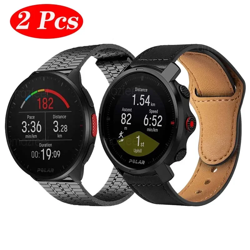 Cinturino In Metallo Per Polar Vantage M 2 Correa Per Polar Grit X/X Pro/X Pro Titan Band Per Polar Ignite 2/Pacer/Unite Bracciale In Pelle