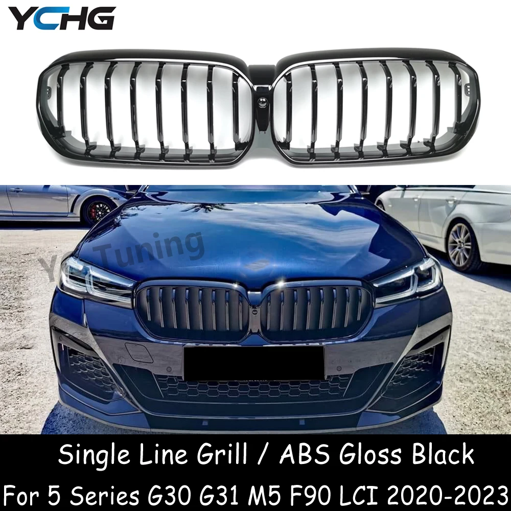 G30 M5 F90 Lci Griglia Paraurti Anteriore Abs Per Bmw Serie 5 G30 G31 M5 F90 520I 530I 540I M550I 530E 530D M550D 525D 2020-2023