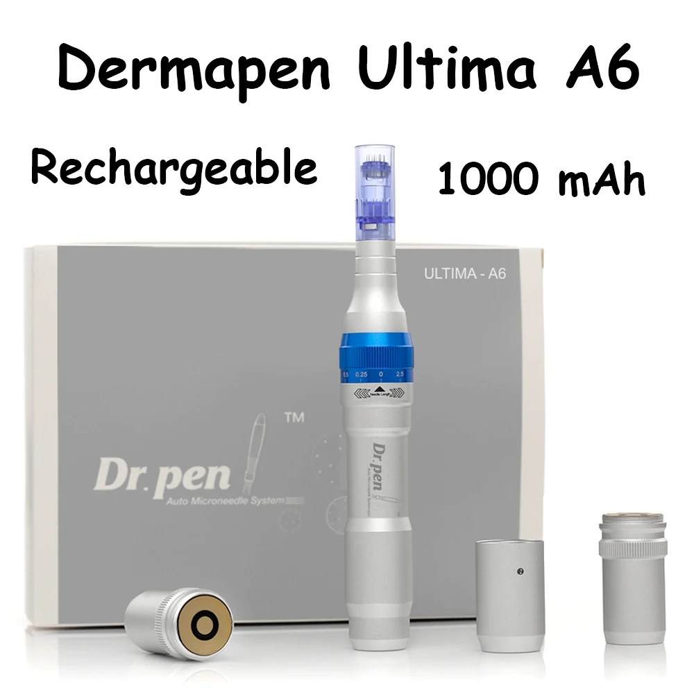 Penna Professionale Dermapen Ultima A6 Micro Needling System Mesoterapia Microneedling Derma Dr Con Batteria Ricaricabile Da 1000 Mah