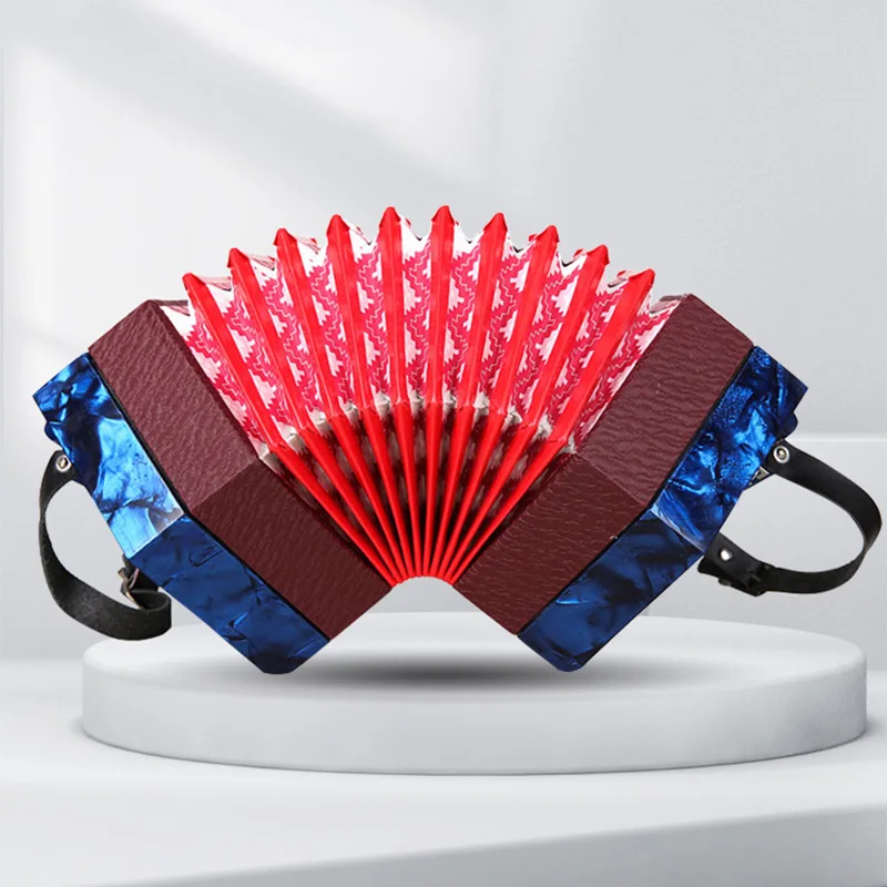 Strumenti Musicali A Fisarmonica A 20 Tasti Arte Che Suona Il Pianoforte Acordeon Professionale Rosso Acordeon Juguete Strumenti A Tastiera Eb5Sfq