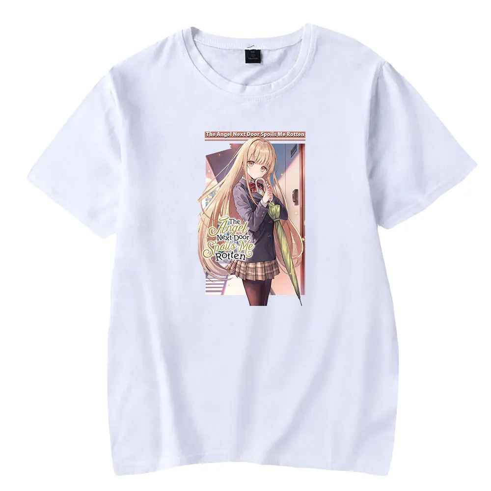 The Angel Next Door Vize Me Marcio Anime T-Shirt Donna Uomo Manica Corta Tee Harajuku O-Collo Summer Tops