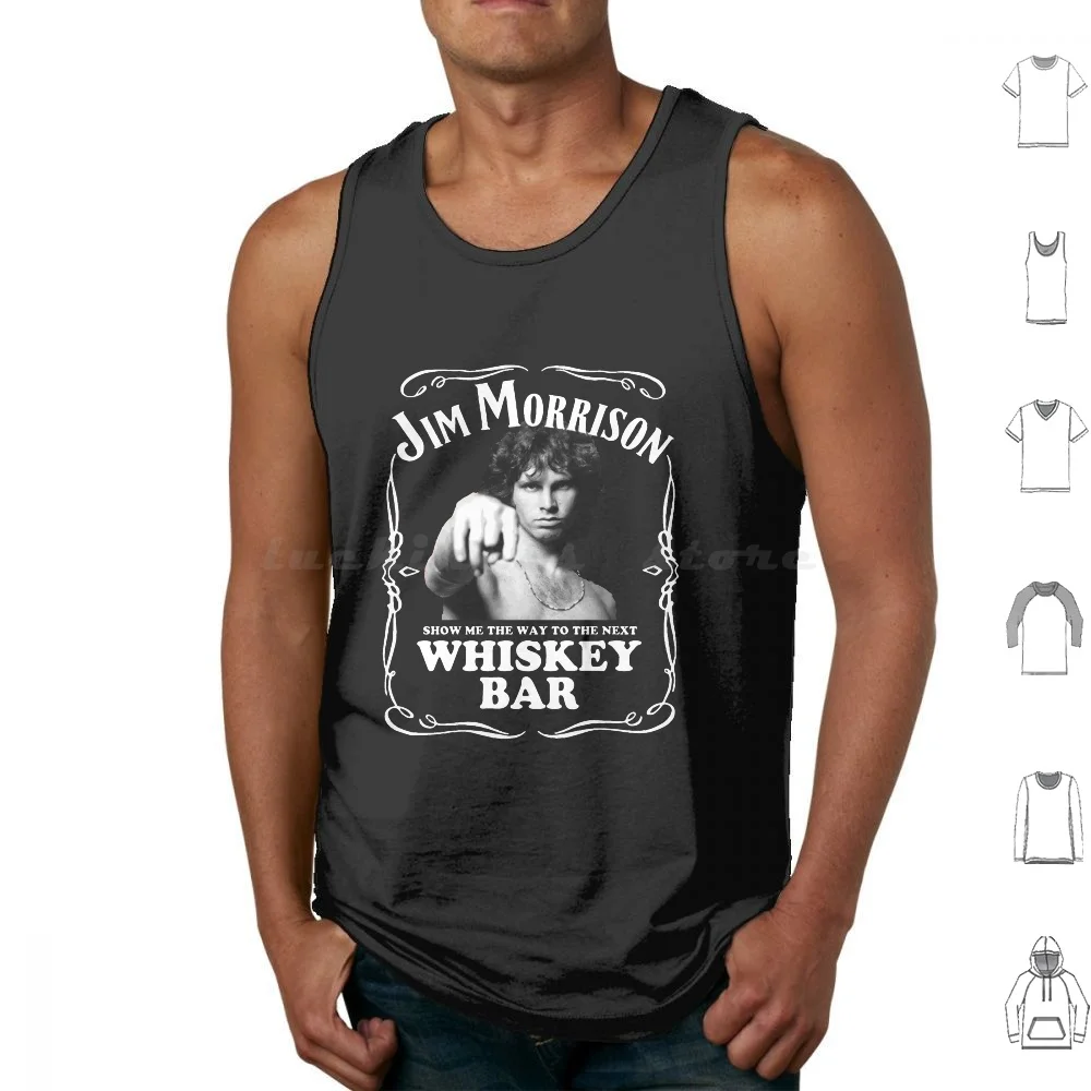 Jim Morrison Show Me The Way To Next Whisky Bar Doors Canotte Stampa Cotton Jim Morrison Show Me The Way To Next