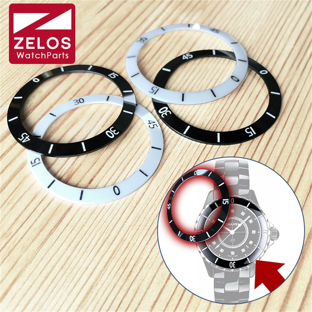 Inserto Lunetta Per Orologio In Ceramica Intagliata Concava In Bianco E Nero Per Chanel New 2023 Paradope J12 Watch