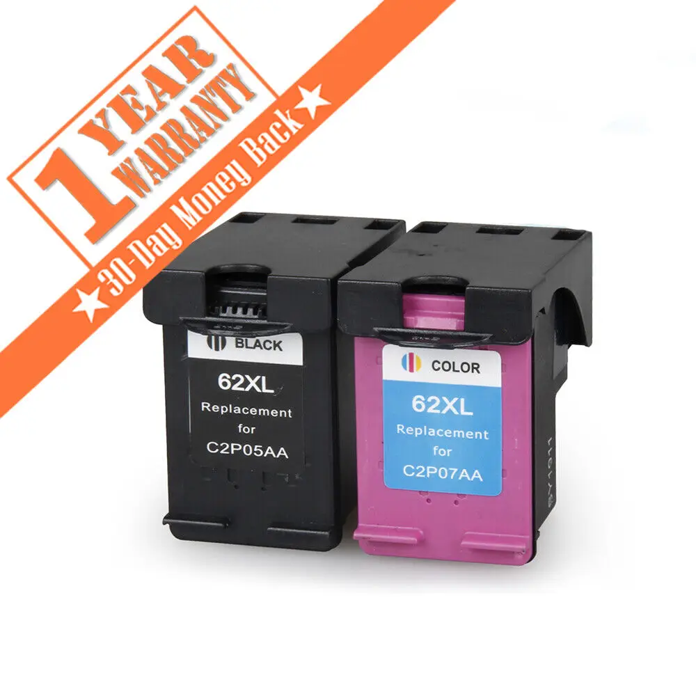 Cartucce D'Inchiostro 62Xl 62-Xl Colore Nero Compatibile Per Hp Envy 5540 5541 8000