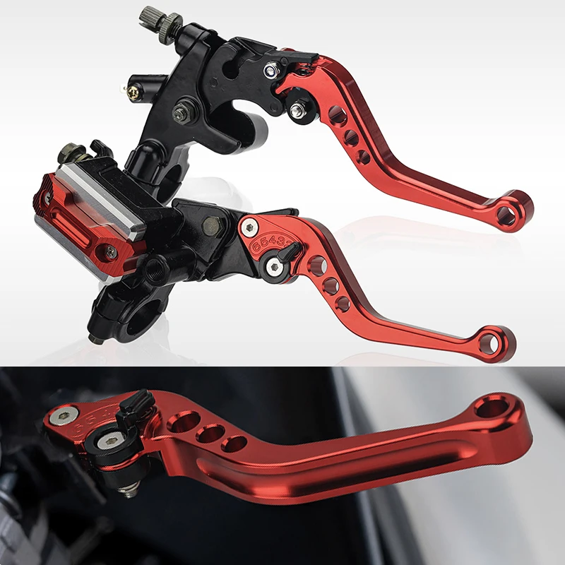 Frizione Moto Cilindro Maestro Freno A Disco Idraulico Kit Leva Cnc Universale 22Mm Freno Anteriore Pompa Superiore Gruppo Freno A Mano