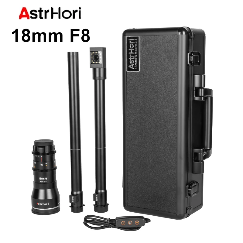 Astrhori 18Mm F8 Aps-C 2X Obiettivo Sonda Macro Impermeabile 2:1 Ingrandimento Obiettivo Macro Per Fotocamera Per Sony Canon Fuji Nikon Leica Sigma