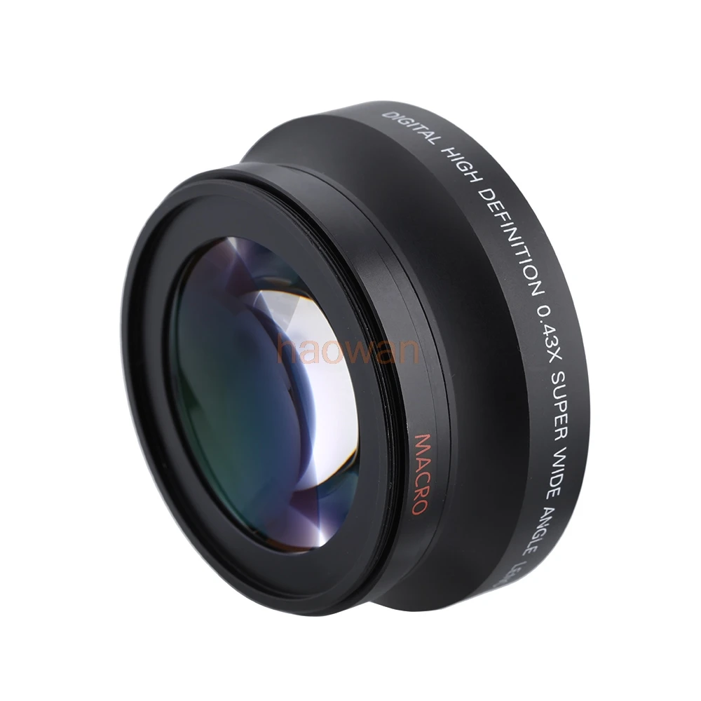 72 Millimetri 0.43X Obiettivo Di Conversione Grandangolare Macro Angolo Per 72 Millimetri Canon Nikon Pentax Sony Hdr-Fx1 Hvr-Z1U Macchina Fotografica
