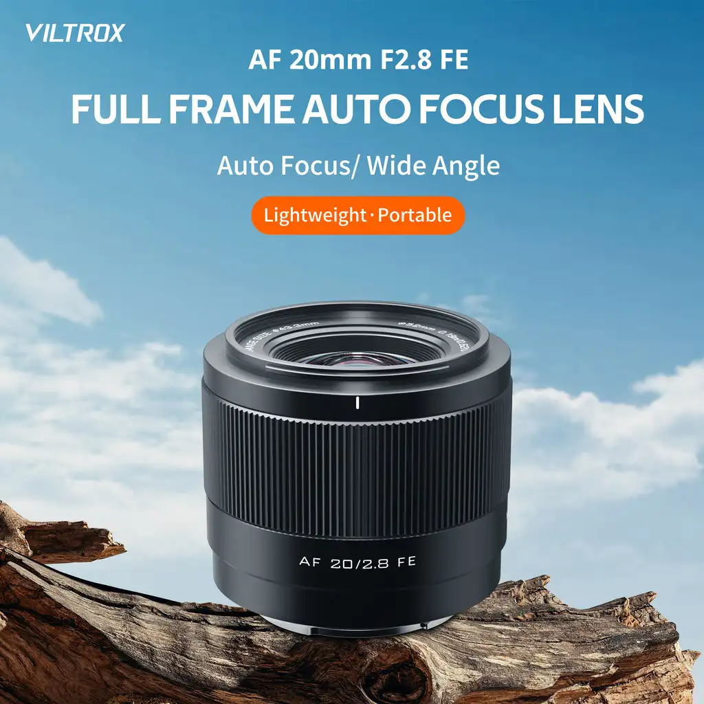 Viltrox Af 20Mm F2.8 E/Z Lighteight Auto Focus Full Frame Prime Lens Per Sony E-Mount E Nikon Z-Mount
