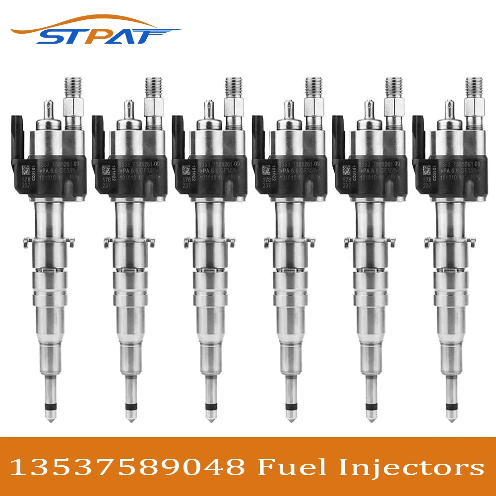 Stpat 6 Tipi 13537585261 Iniettori Di Carburante Per Bmw N54 135 335 535 550 750 650I 740I 13537589048-11 13537589048 1353758904811