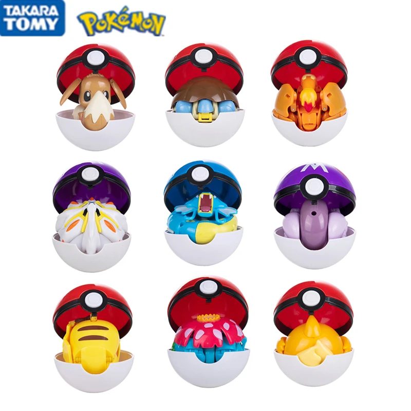 Pokemon Pokeball Genuine Original Deformation Figures Toys Pikachu Charizard Pocket Monster Model Gift Senza Scatola Bluk Buy Lot