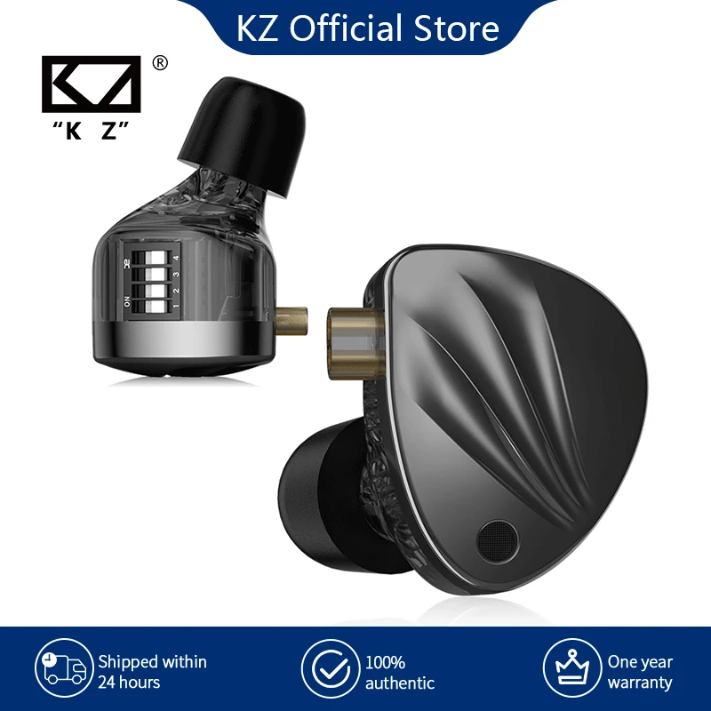 Kz Krilla In Ear Hifi Auricolare 1Dd + 1Ba High-End Tunable Balanced Armature Auricolari Monitor Cuffie Auricolari Con Cancellazione