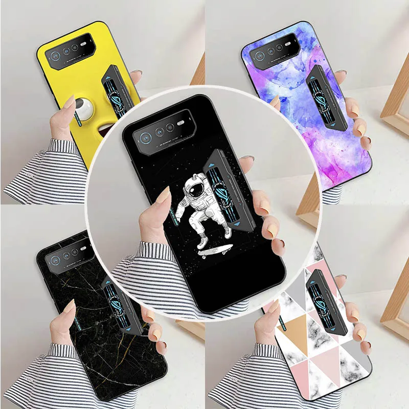 Per Asus Rog Phone 6 Pro Batman Edition Phone6 Diablo Immortal 6D Ultimate 6.78 "Custodia Morbida In Silicone Antiurto Verniciato