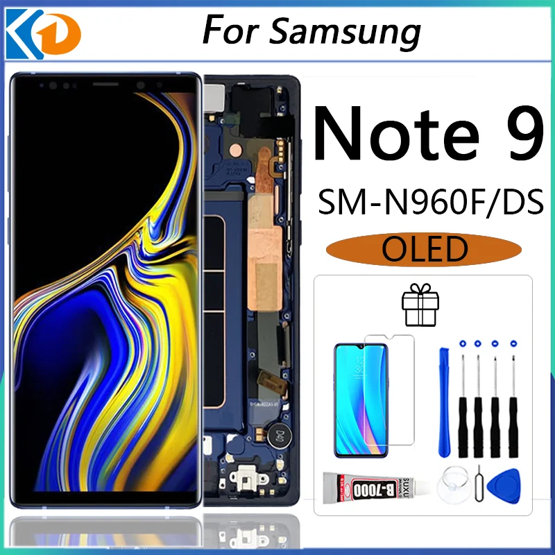 Super Amoled Note 9 Oled Per Samsung Galaxy Note 9 N960 N9600 Display Oled Touch Digitizer Assembly Parti Di Riparazione