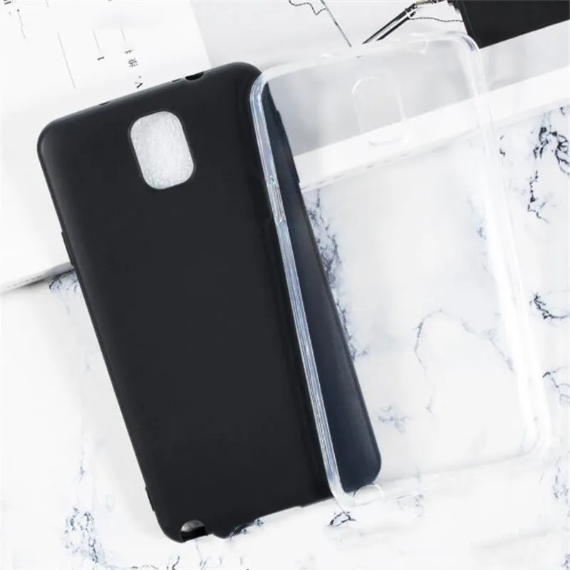 Custodia Morbida In Silicone Nero Per Samsung Galaxy Note 3 N9000 N9005 Custodia Protettiva In Tpu Per Samsung Galaxy Note 3 Cover Posteriore Per Tele