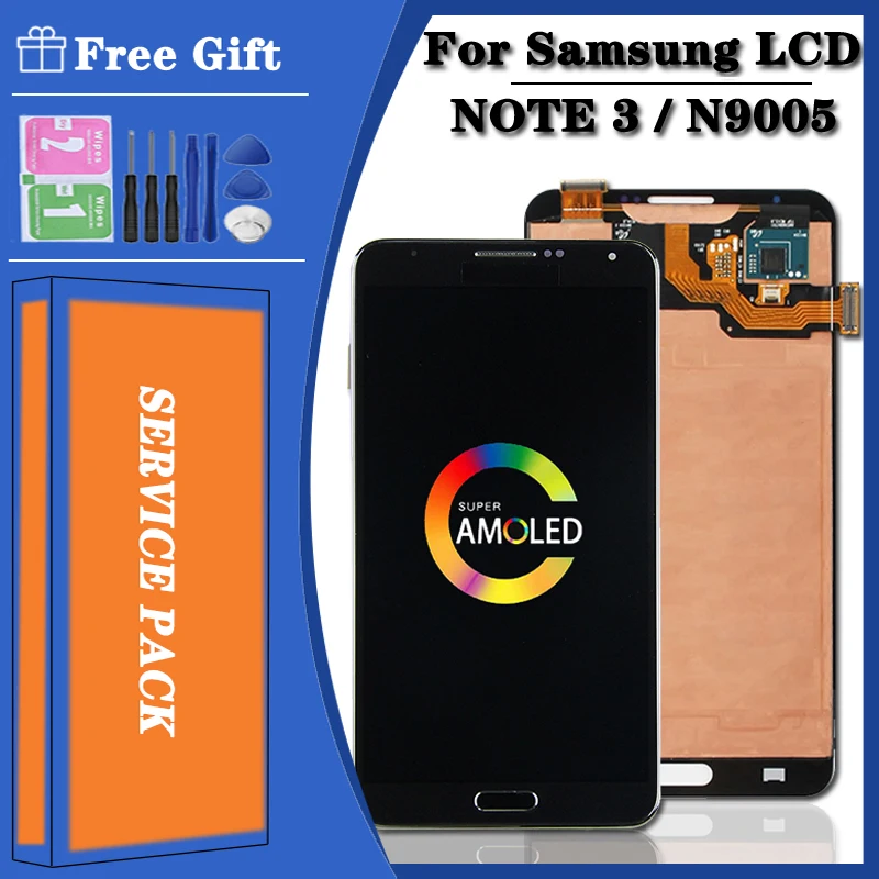 Nuovo Per Samsung Note 3 N9005 Display Lcd Touch Screen Con Cornice Per Samsung Note3 N900A N900T Display Note 3 Lcd