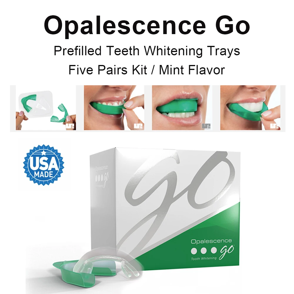 Opalescence Go Vassoi Sbiancanti Kit Da Asporto Per Paziente Preriempita Sapore Di Menta Americano Ultrament