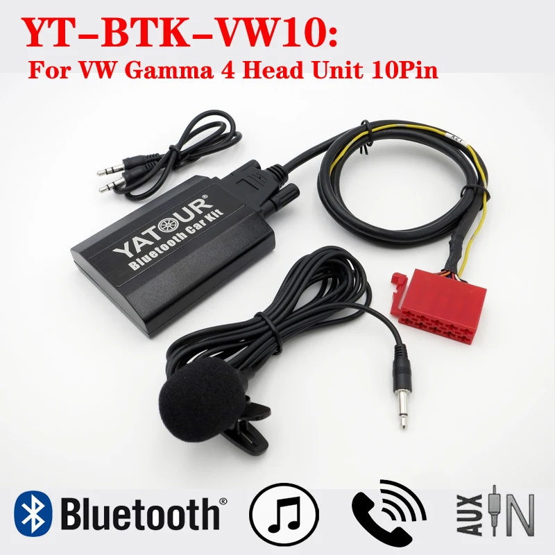 Yatour Car Audio Aux Bluetooth Kit Per Vw 1993-1998 Golf Jetta Mk3 Passat Gamma 4 10Pin Radio Btk Vw10