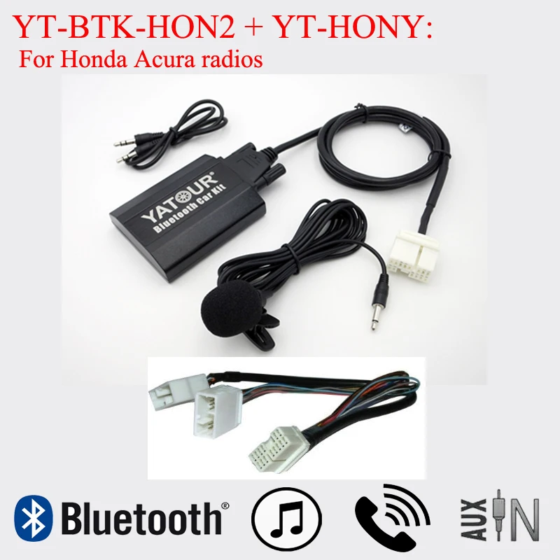 Per Honda Acura Odyssey Crv Accord Yatour Bluetooth Car Audio Adapter Telefonata Kit Vivavoce