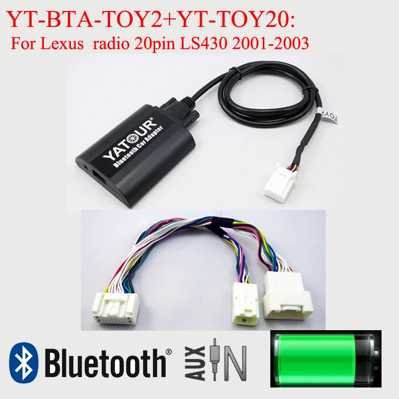 Yatour Bluetooth Car Musica Stereo Hands Free Kit Per Toyota Lexus Radio Radio Pin Ls430 2001-2003