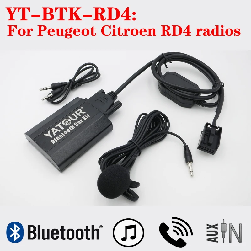 Yatour Bluetooth Mp3 Telefonata Kit Vivavoce Per Peugeot 307 308 407 Citroen C2 C3 C4 C5 C6 C8