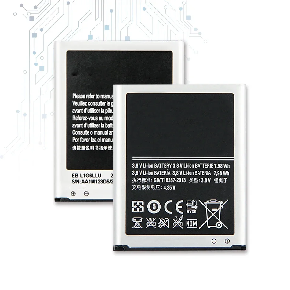 Batteria Eb-L1G6Llu 2100Mah Per Batterie Samsung Galaxy S3 S Iii I9300 I9305 I9308 I747 I535 L710 T999