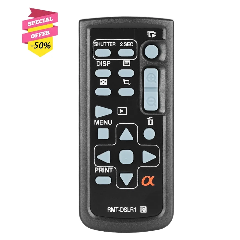 Rmt-Dslr1 Telecomando Per Videocamera Sony Handycam Slt-A55 Dslr-A230 Dslr-A330 Dslr-A380 Dslr-A390L Dslr-A550 Dslr-A700