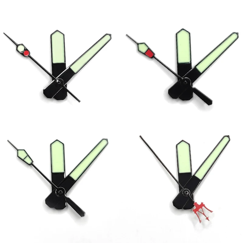 Lancette Dell'Orologio Luminose Verdi Un Set Di Lancette Dei Secondi E Dei Minuti Parti Mod Per Seiko Skx007 Sprd Serie Snzf17, Serie Tartaruga Srp