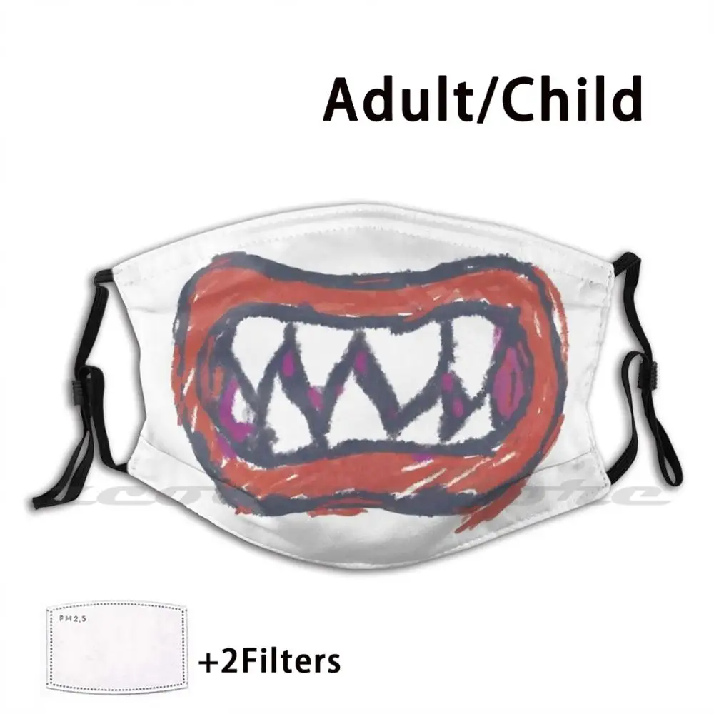 Bowser Jr. Bandana Maschera Maschera Adulto Bambino Lavabile Pm2.5 Filtro Logo Creatività Bowser Jr Koopa Mario Bandana Sole