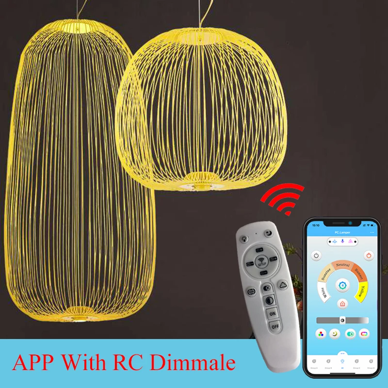 Foscarini Moderni Raggi 1/2 Lampadario In Ferro Gabbia Per Uccelli Lampadari A Soffitto A Led Illuminazione Lampada A Sospensione Lampade A Sospension
