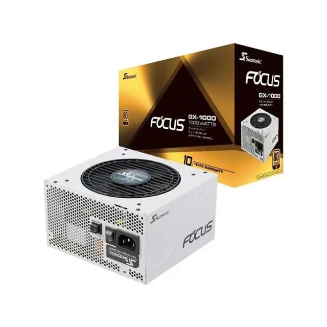 Seasonic 750W/850W/1000W Alimentatore Per Computer Alimentatore 80Plus Supporta Rtx 4090 Focus Gx1000 Bianco