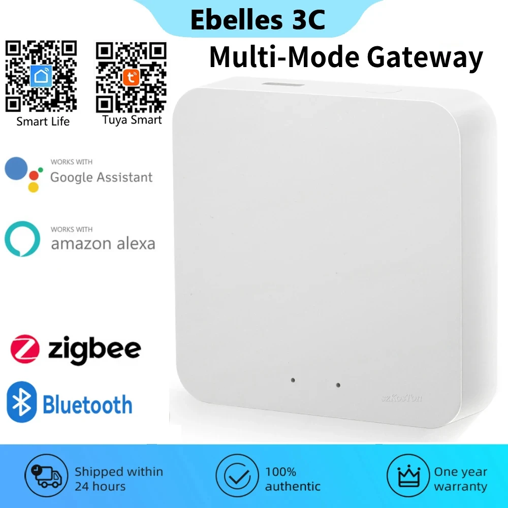 Tuya Smart Life Gateway Hub Zigbee Bluetooth Hub Multimodale Smart Home Bridge Telecomando Wireless Funziona Con Alexa Google