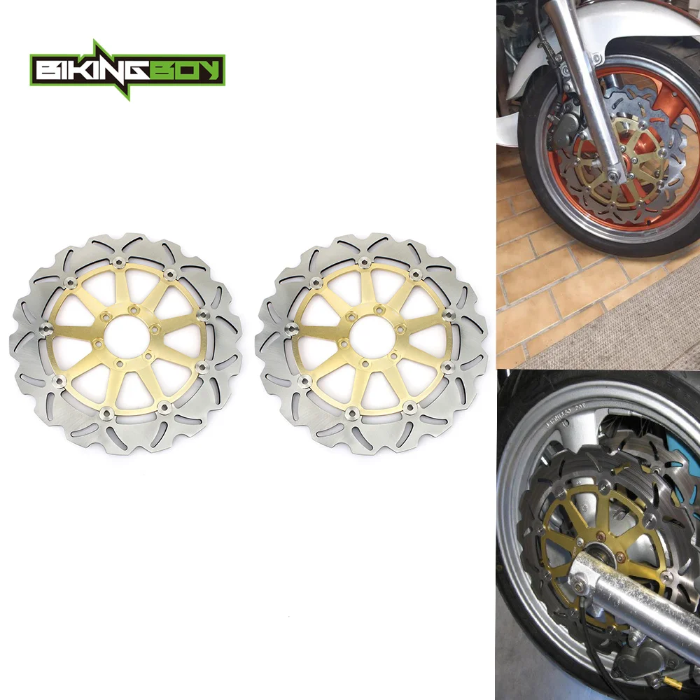Bikingboy Xjr 1200 95 96 97 Fzr 750 R 89-97 Fzr 1000 Exup 90-95 91 92 Fzr 1000 Genesis 87 88 89 Dischi Freno Anteriori Dischi Rotori