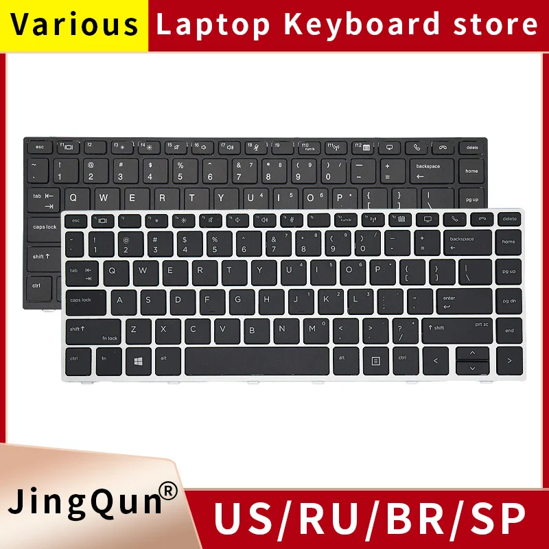 Nuovo Per Hp Elitebook 745 G5 840 G5 846 G5 840 G6 Zbook 14U G5 14U G6 Tastiera Layout Russo Retroilluminato